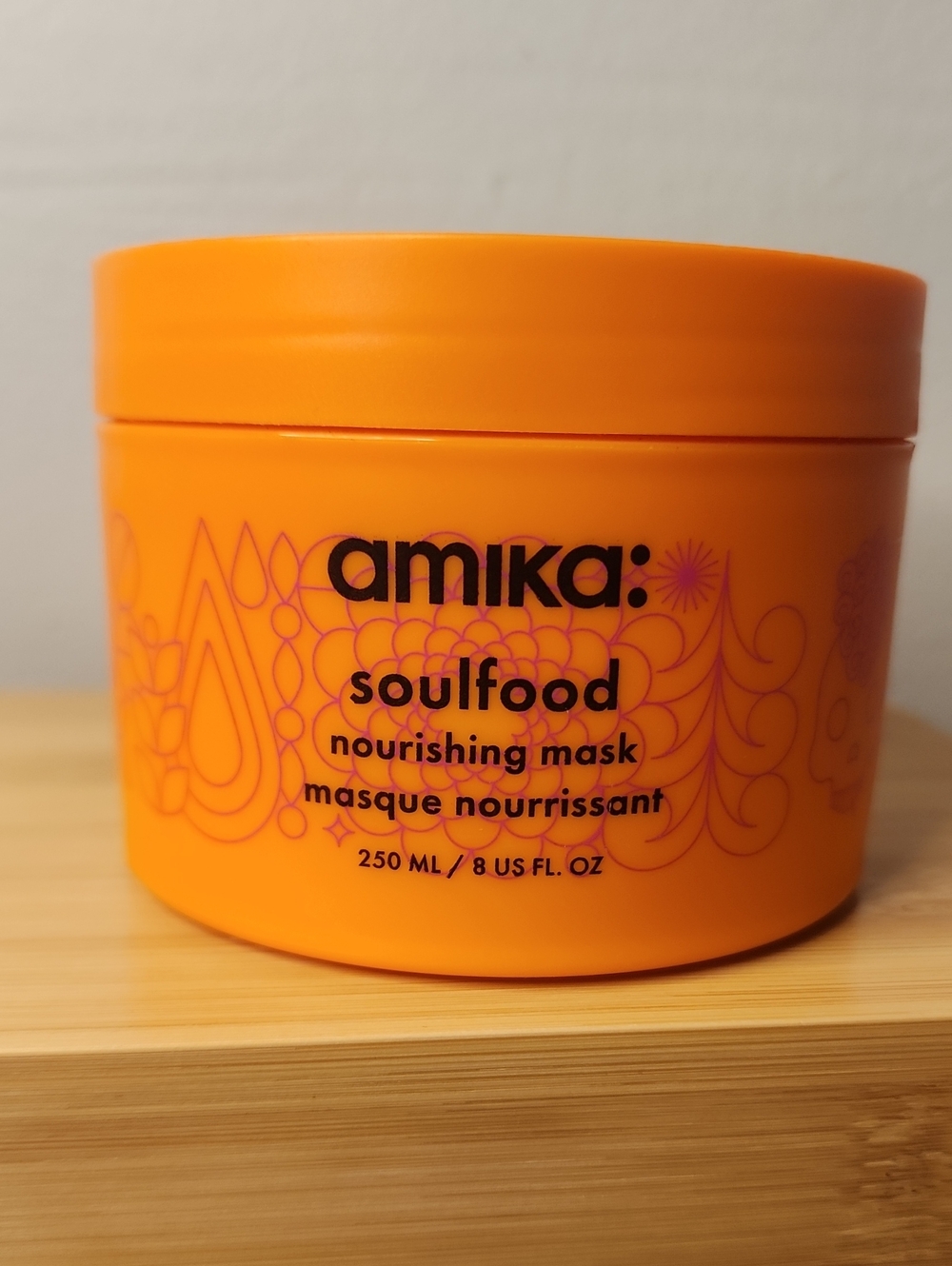 amika Soulfood Nourishing Mask - Bright Orange Jar